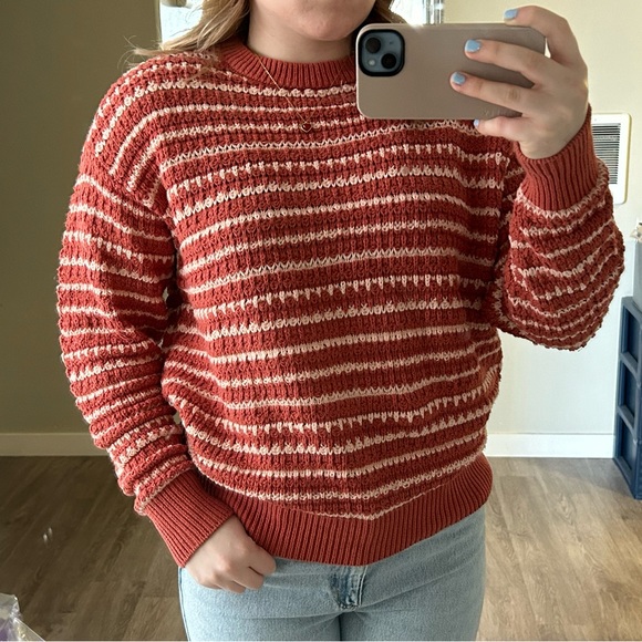 pacsun orange knit sweater - Picture 1 of 3